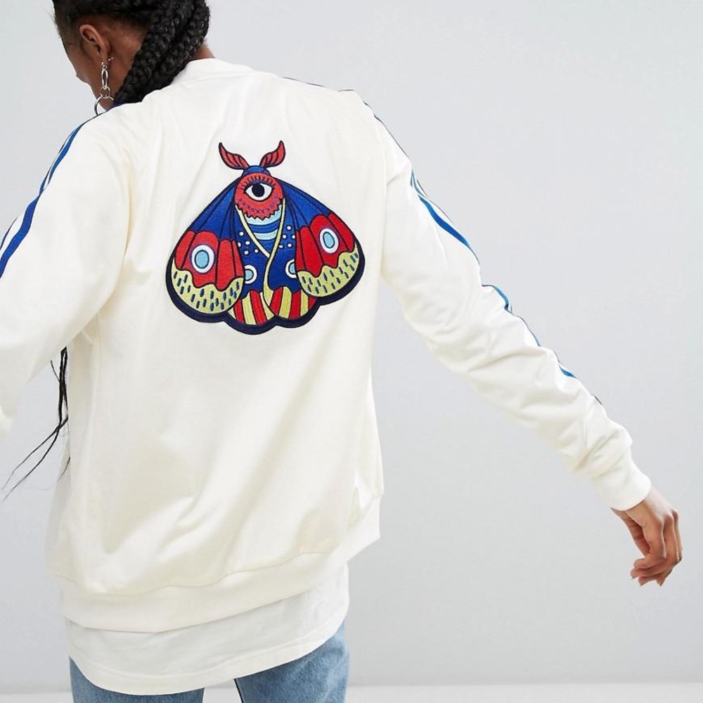 • rare Adidas limited edition adi dassler embroidered bomber jacket • - Picture 6 of 16